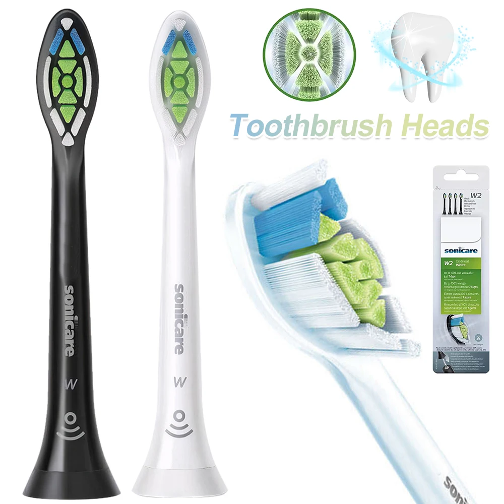 4 сменных головки для электрической зубной щетки Philips HX6064 Sonicare W2 4 сменных головки для электрической зубной щетки Philips HX6064 Sonicare W2