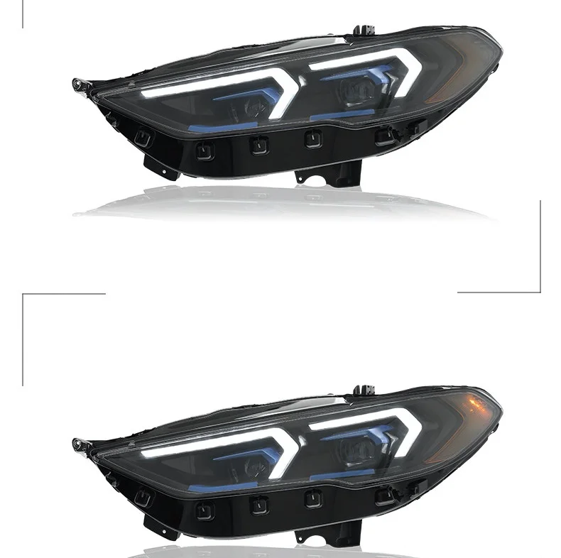 

Фара в сборе для Ford Mondeo 2017-2021 годов выпуска, модифицированная с лазерной линзой, дневными ходовыми огнями и динамическим указателем поворота