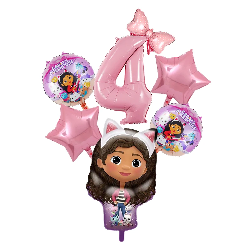 غابي دمية القطط زينة عيد الميلاد مجموعة أدوات المائدة القابل للتصرف كيس القش بالونات خلفية استحمام الطفل لوازم الحفلات