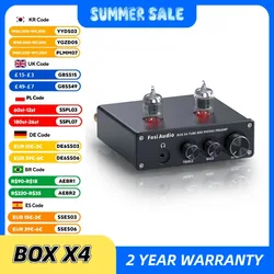 Fosi Audio Phono Preamp for Turntable Phonograph Preamplifier With Vacuum Tube Amplifier HiFi BOX X4