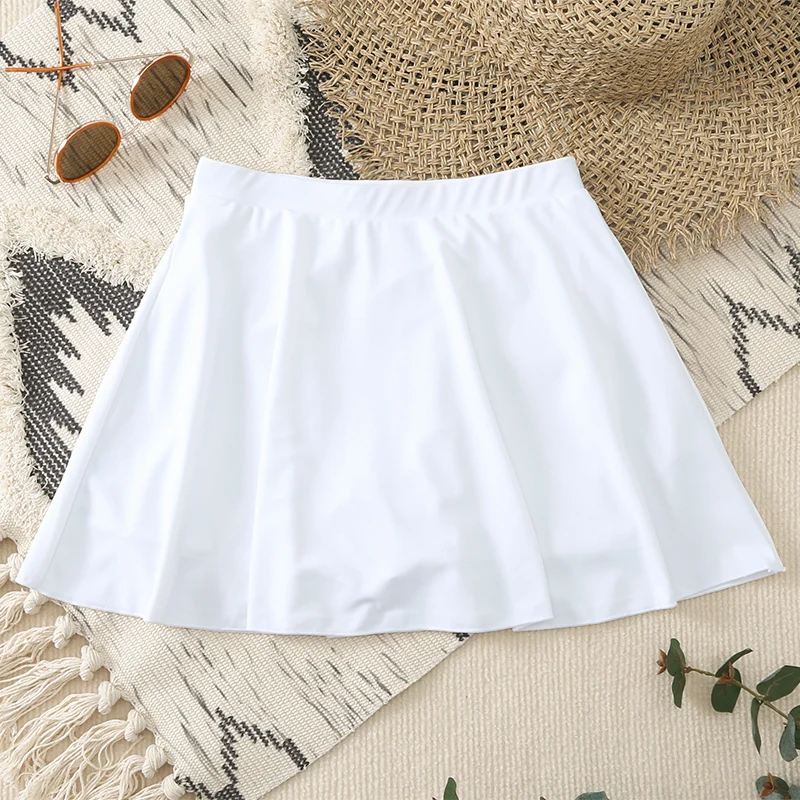 

Женский купальник-юбка с высокой талией, утягивающий, универсальный, термостойкий, с защитой от просвечивания, цельный дизайн