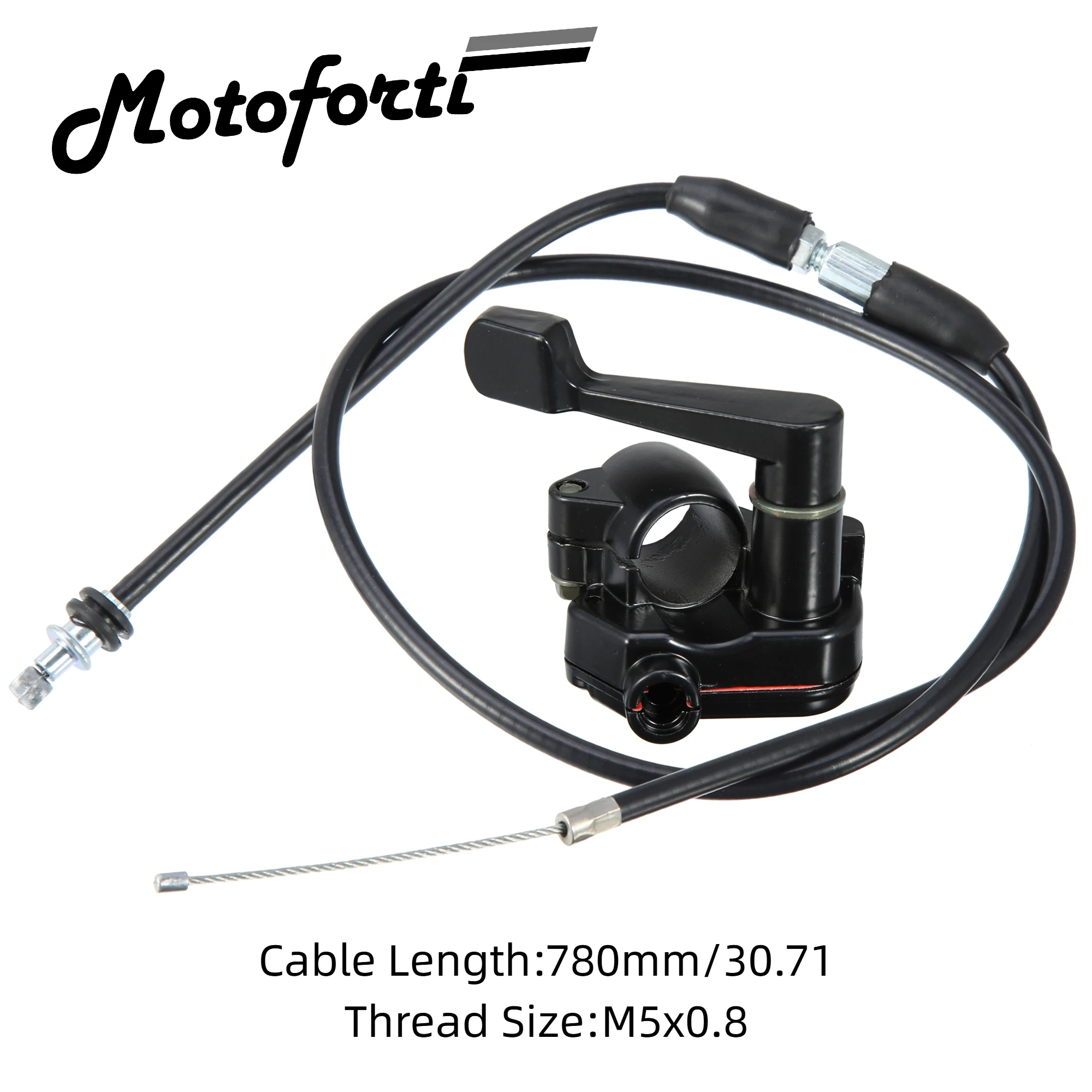 

Motoforti 1 Set 78cm Thumb Throttle Cable Repair Kit Motorcycle Throttle Cable Universal Fit for 50cc 70cc 90cc 110cc