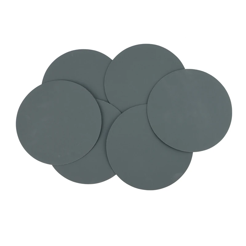 Gancho e Loop Papel Brilhante Lixar Disco, Seco e Molhado Discos, Usado para Car Head Metal, 24Pcs, 6"