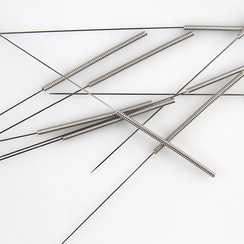 Hwato Acupuncture Needle Nonreusable massage needle Flat handle Silver needle 100pcs/box Medical acupuncture beauty massager