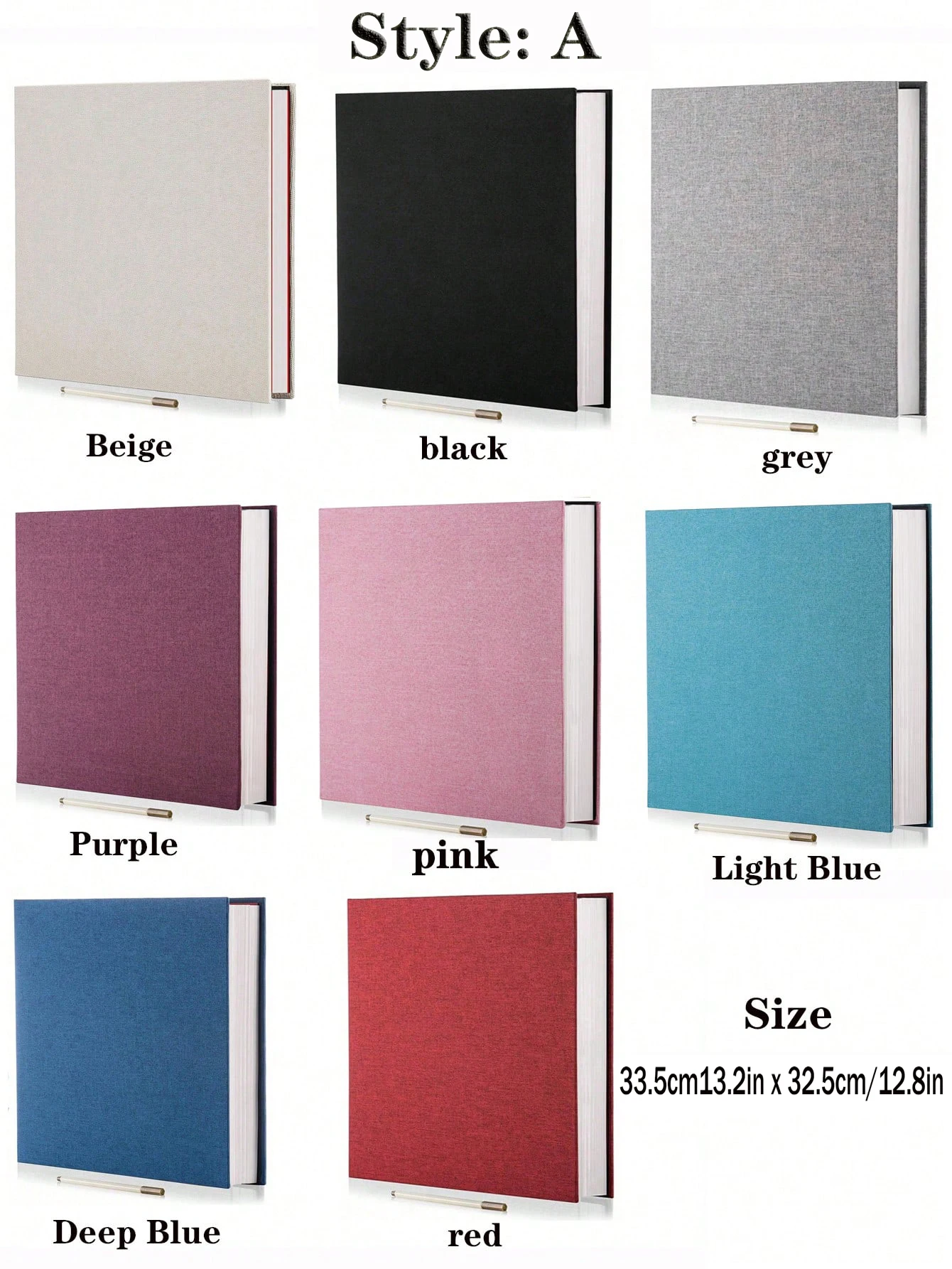 1 Stück Leinen-Fotoalbum, selbstklebendes Scrapbook-Album für 2 x 3, 4 x 6, 5 x 7, 8 x 10, Bilder, DIY-Fotobuch, Geburtstagsgeschenke für Frauen, Mutter – Detail 6