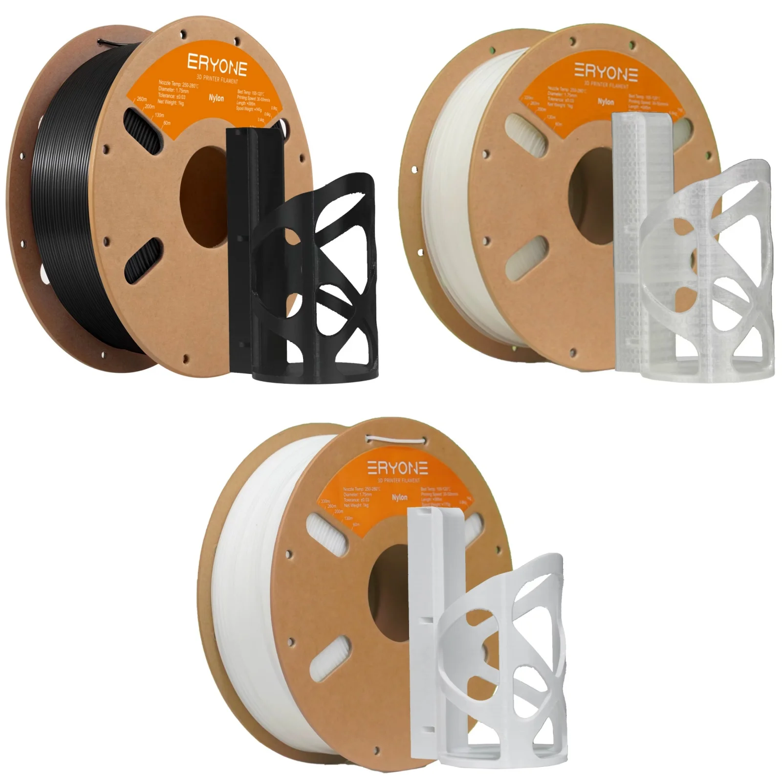Eryone 3KG Standard Nylon PA6 Filament,Unleash Durability Nylon PA6 Filament for Tough 3D Prints