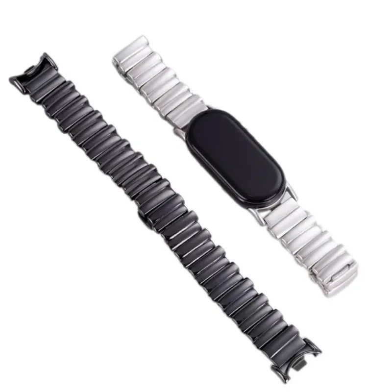 สายนาฬิกาโลหะสแตนเลสสำหรับ Xiaomi Smart Band 10 สายรัดข้อมือสำหรับ Xiaomi Mi Band9 สายนาฬิกาสำหรับ Mi Band 9 8 Band