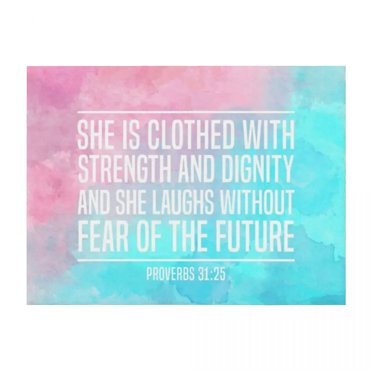 

Christian Quote Throw Blanket For Baby Plaid on the sofa Travel Picnic Blankets