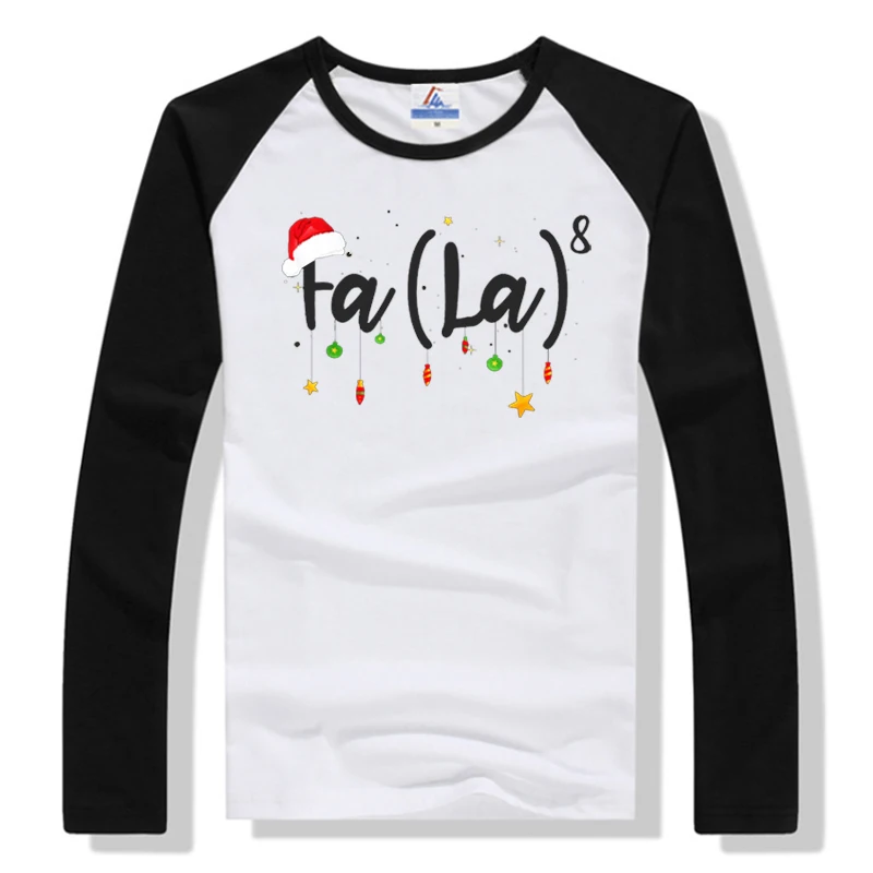 Christmas Shirt Christmas Party Tshirt Christmas Gift Christmas Party Fa (la)8 Funny Christmas Santa Fa Math Gift Tshirt M