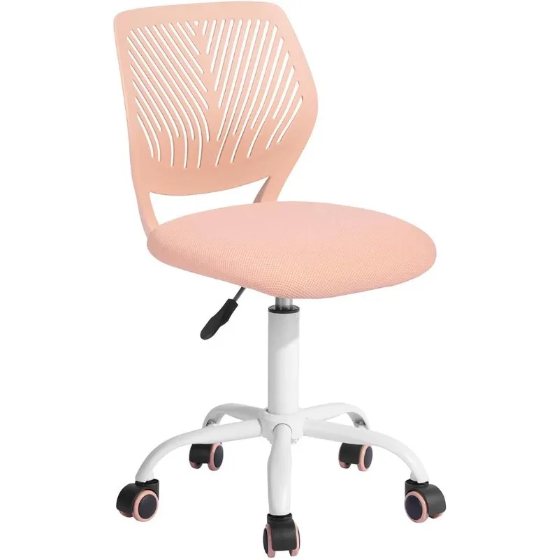 Writing Task Chair 360 Swivel,Low Mid PP Mesh Back Fabric Seat, Height Adjustable, Rolling Castor,W15.7”xD15.2”x H29.5-34.2