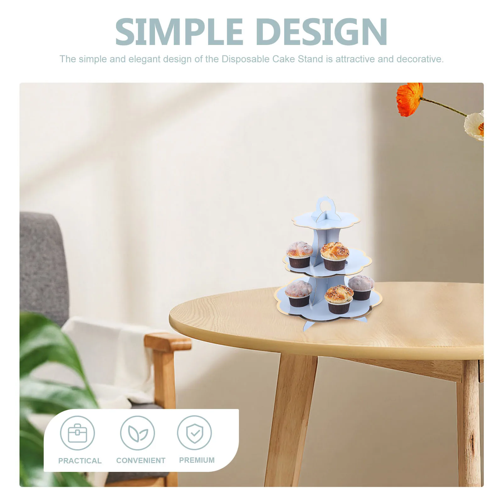 

3 Tier Cupcake Cupcake For Party Wedding Birthday Dessert Display Paper Paper Cake Stand Cake Holder Stand