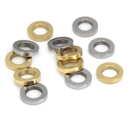 20PCS Stainless Steel Gold Color Large Hole Charm Bead Loose Spacer Beads for DIY Jewelry Making Necklace Accessories Wholesale