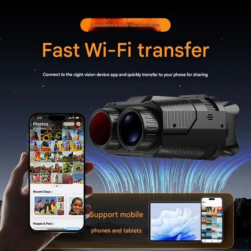 

4K HD Outdoor Night Vision Device with WiFi Sync Mini Binoculars D13 for Night Photography and Hunting