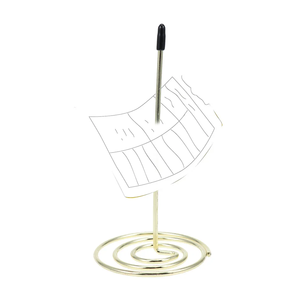 

3Pcs Menu Summons Fork Metal Invoice Memo Receipt Holder Restaurant Bill Organizer Office Accessories Golden Bill Holder