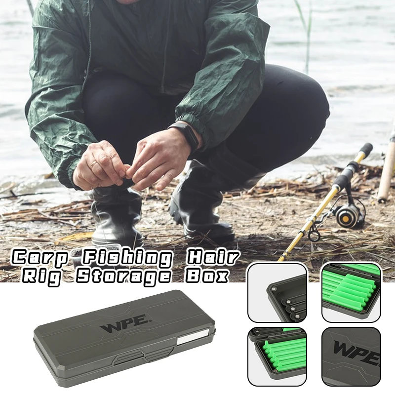 

Carp Fishing Hair Rig Storage Box Waterproof Rig Board Case for Hooks, Bait, Line Feeder Rig Organizer for Carp Anglers