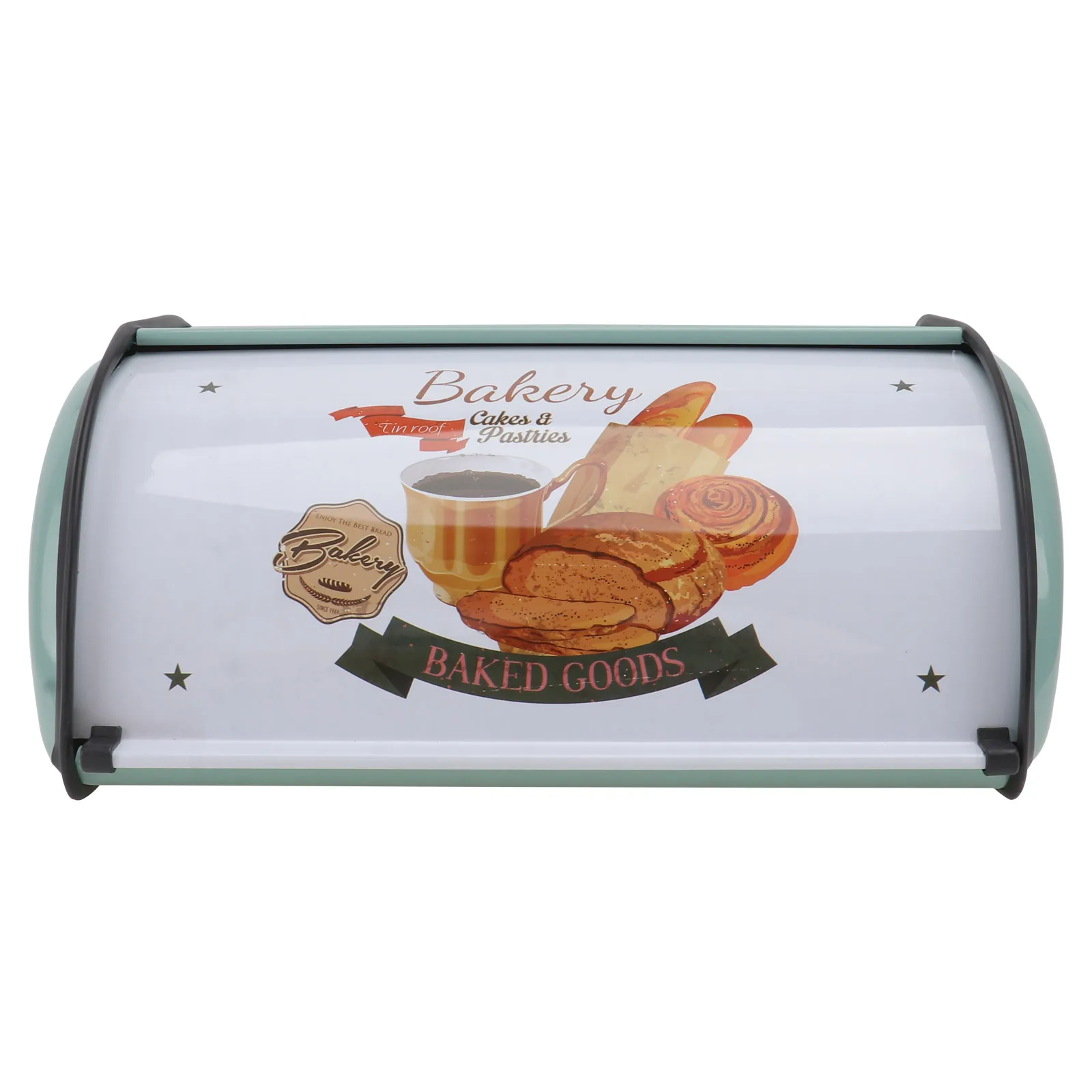 

Bread Box Airtight Food Storage Container Wrought Iron Home Kitchen Essential Plastic Metal Bread Keeper Bin