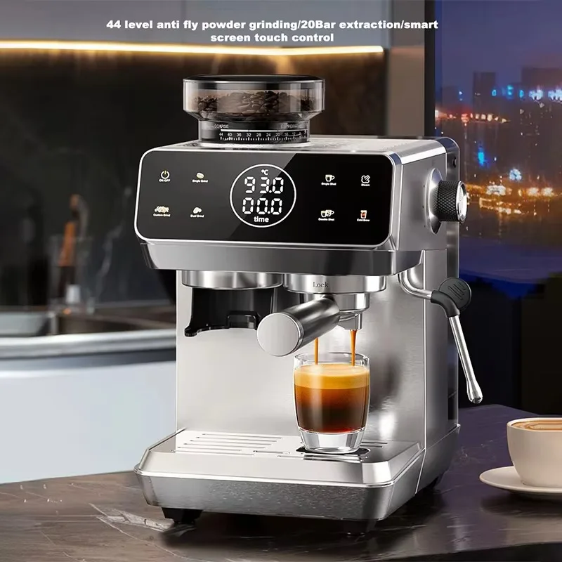 

Semi-automatic High Quality Home 1500W Stainless Steel Electric Espresso Touch Screen Coffee Maker Machine