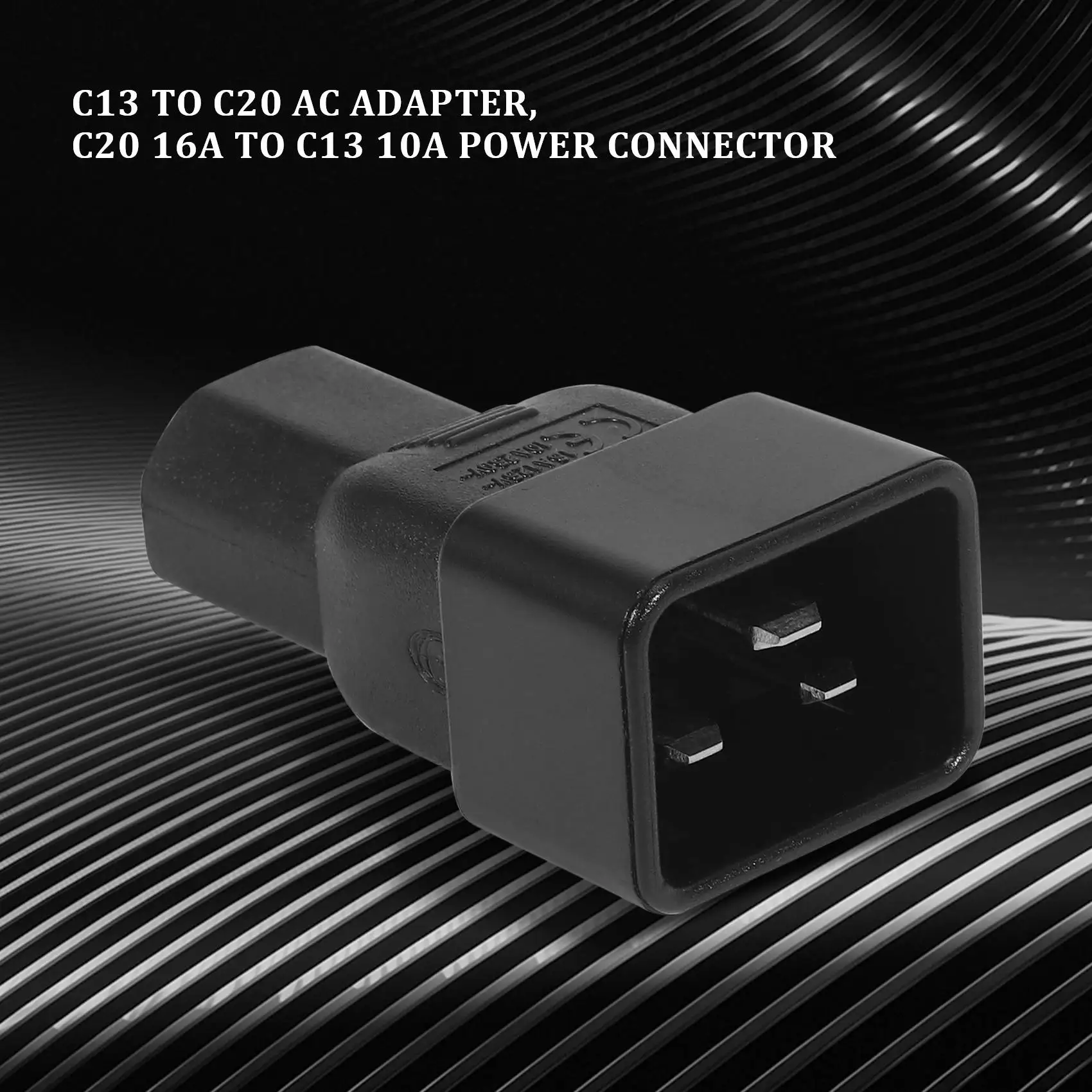 Beige Color IEC 320 C13 to C20 AC Adapter, IEC 15A to 10A,16A to 10A AC Converter,C20 16A to C13 10A Power Connector