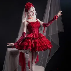 MAGOGO Sweet Lolita Jsk Dress Women Vintage Y2k Bow Bandage Party Princess Dresses Japanese Girls Kawaii Ballet Style Mini Dress