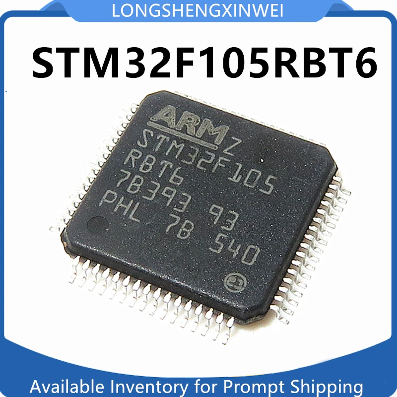 Parche Original STM32F105RBT6, 1 piezas, LQFP64, MCU, STM32F105
