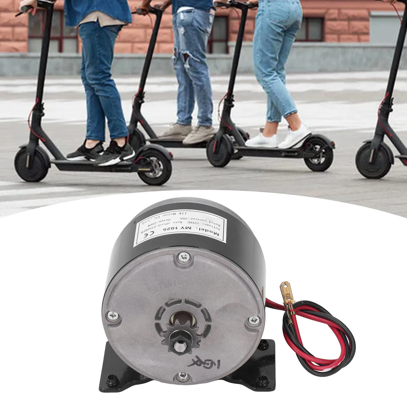 

MY1025 12V 250W High Speed Brushed Motor 2750rpm High Efficiency Aluminum Electric Motor for Electric Scooter MY1025 Motor