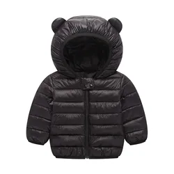 Chlidren Boys Girl Winter Coats Jacket Kids Zipthick Ears Snow Hoodie Clothes Children Clothes Girl Baby Boy Clothes детская оде