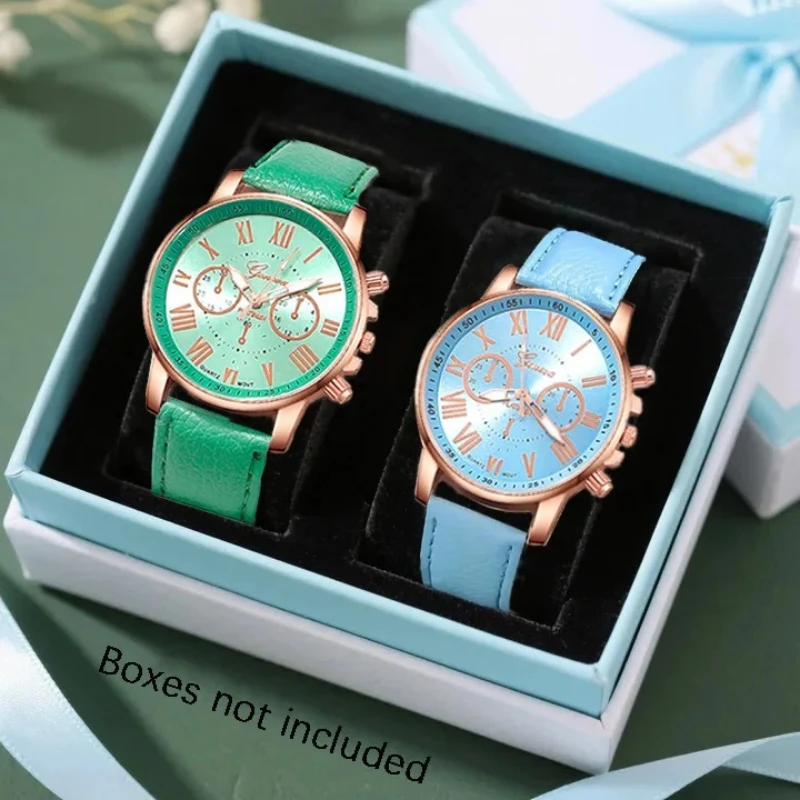 2-teiliges Damen-Uhren-Geschenkset im leichten Luxus-Stil |   Modische Quarzuhr, die tägliche Eleganz unterstreicht