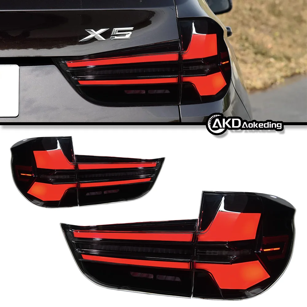 

For BMW X5 14-18 years tail light assembly F15 modified G18 G05 style LED daytime running light water light