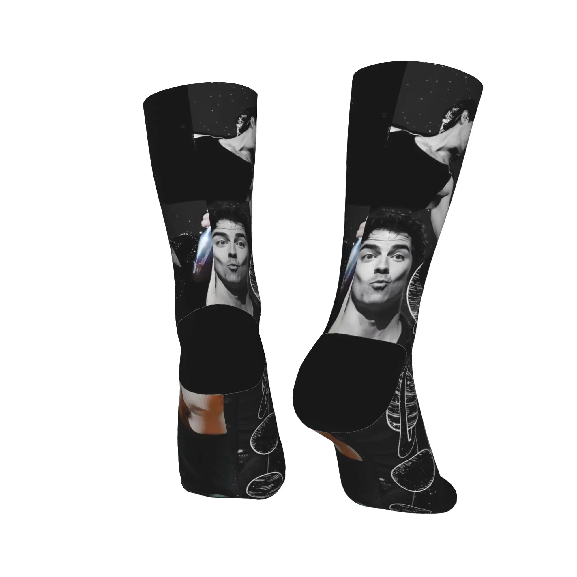 Joe Jonas Joecation Kousen Gedrukt Casual Sokken Herfst Antibacteriële Sokken Heren Outdoor Medium Zachte Sokken