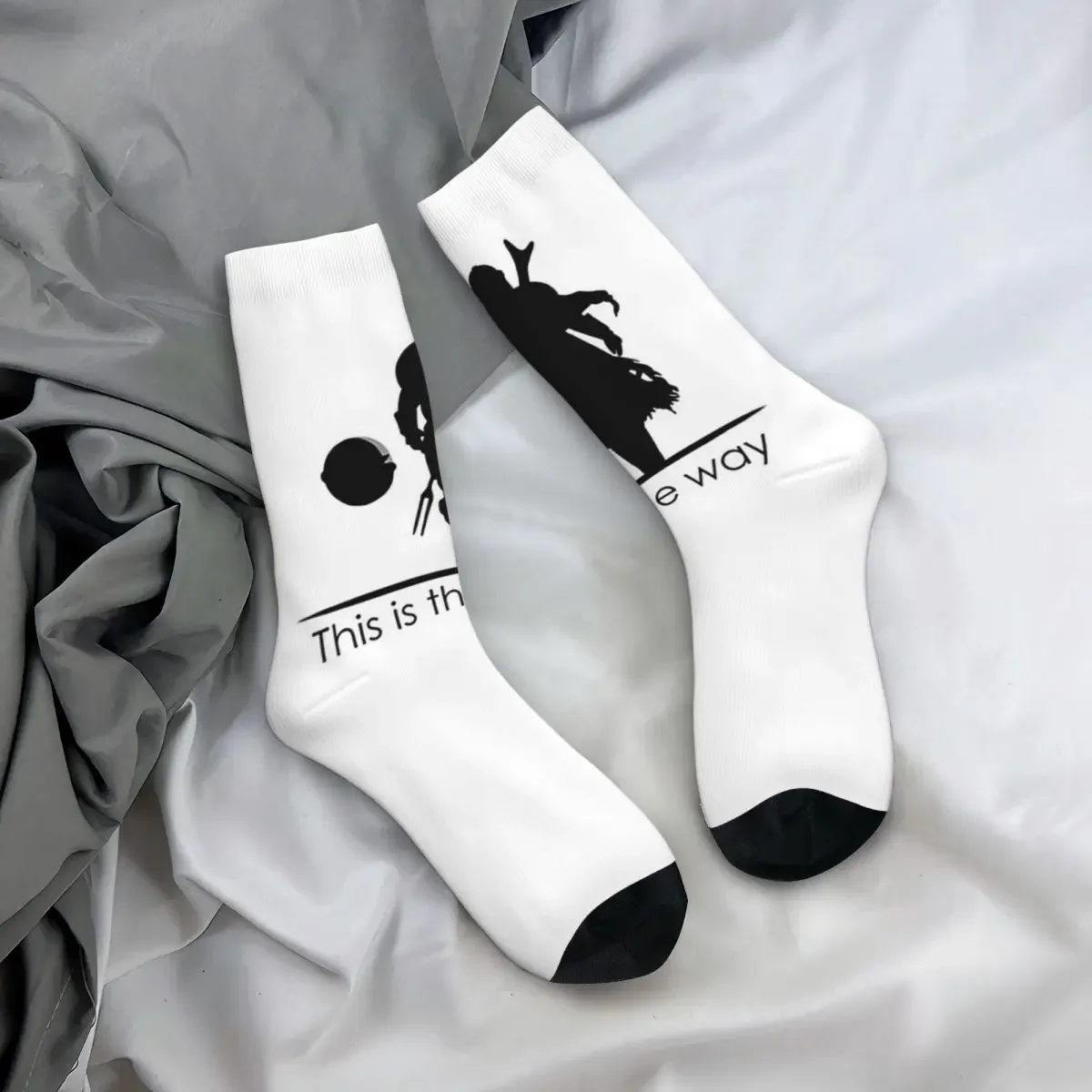 Mando dies ist die Art und Weise Socken Harajuku Schweiß absorbierende Strümpfe die ganze Saison lang Socken Zubehör für Unisex Weihnachts geschenke