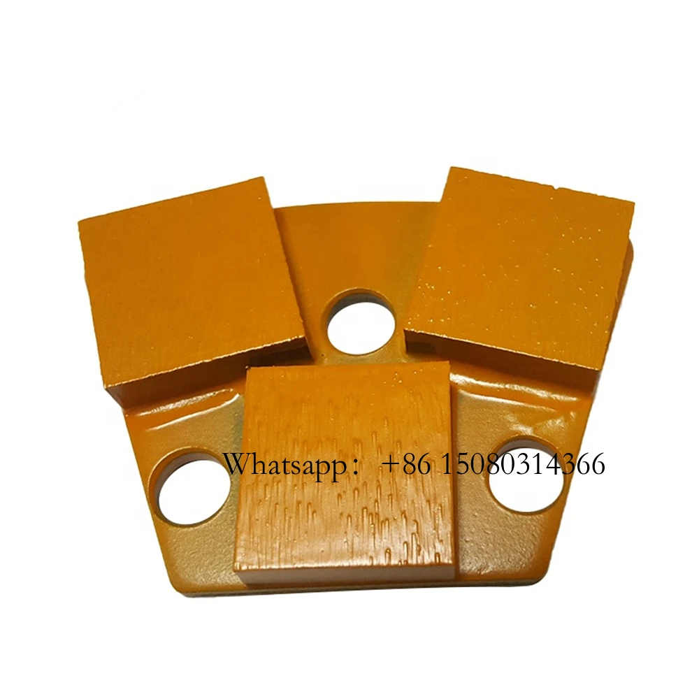 ASL Blastrac Metal Pads Of Concrete Epoxy Floor Grinding Tools Three M6 Thread Holes Diamond Wheel For 9PCS
