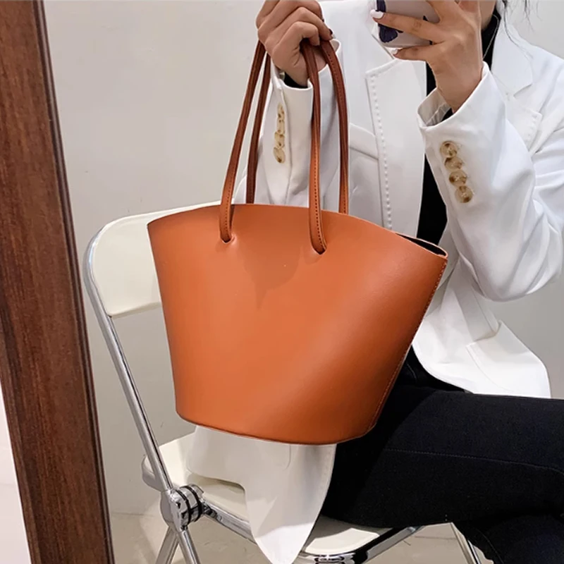 Bolso versátil de un solo hombro para mujer, bolsa de cubo de alta calidad y gran capacidad, novedad de 2024