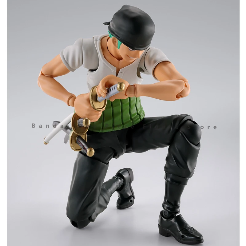 Przedsprzedaż oryginalny Bandai One Piece SHF Roronoa Zoro figurki animacja prezenty Model oryginalny kolekcjoner Anime Hobby zabawki