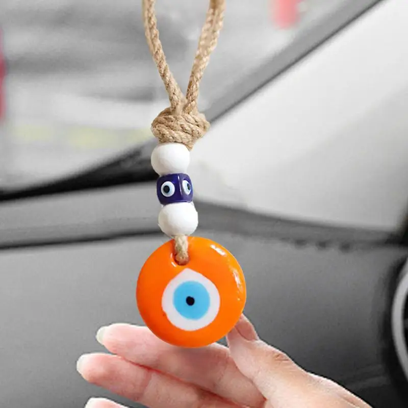 Car Evil Eye Decor Turkish Blue Evil Eye Pendant Turkish Blue Evil Eye Pendant Evil Eye Charm Lucky Car Interior Decoration For