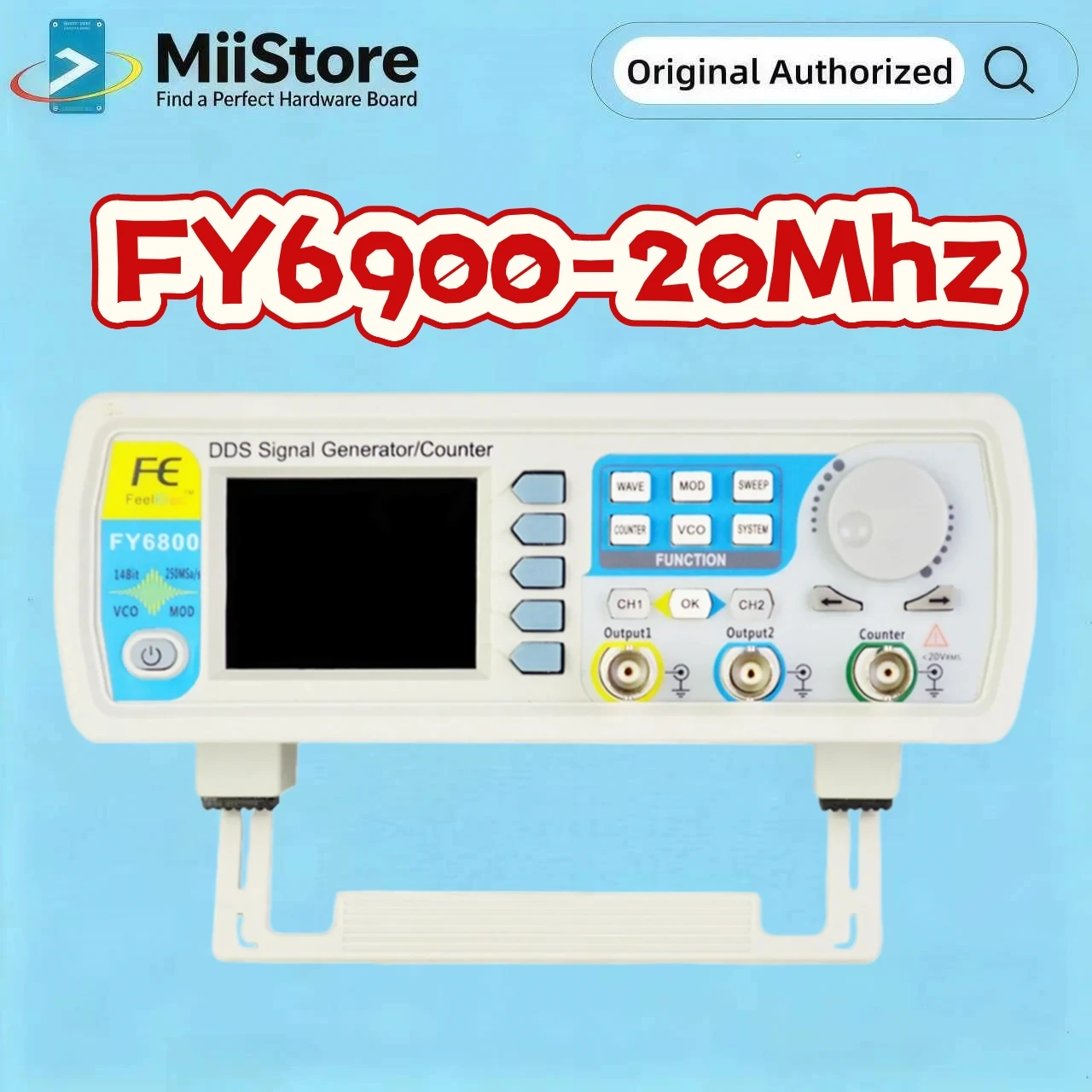 

Feeltech FY6900-20Mhz Signal Generator Direct Digital Synthesis Frequency Generator