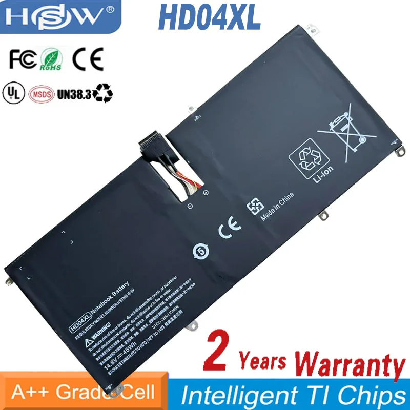 

Аккумулятор HD04XL TPN-C104 для Hp Envy Spectre XT Pro 13 B000 2000EO EF2003 2001TU 2027TU 2050NR 2113TU 2127TU 2203TU 2304TU 2307TU