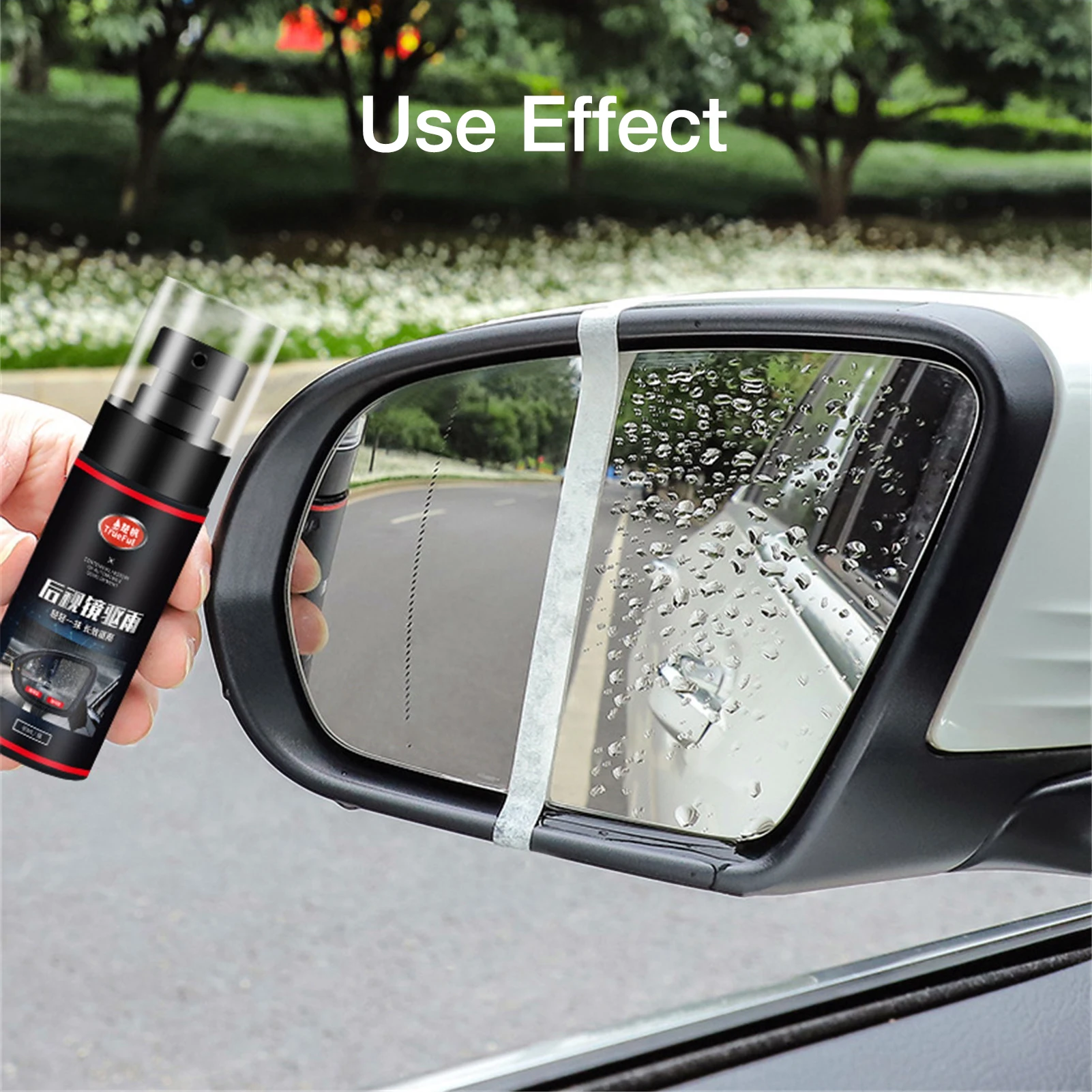 Car Anti Rain Spray 60ml Car Glass Agent Rearview Mirror Water Flooding Film Defogging Hydrophobic Rainproof Spray Waterproof