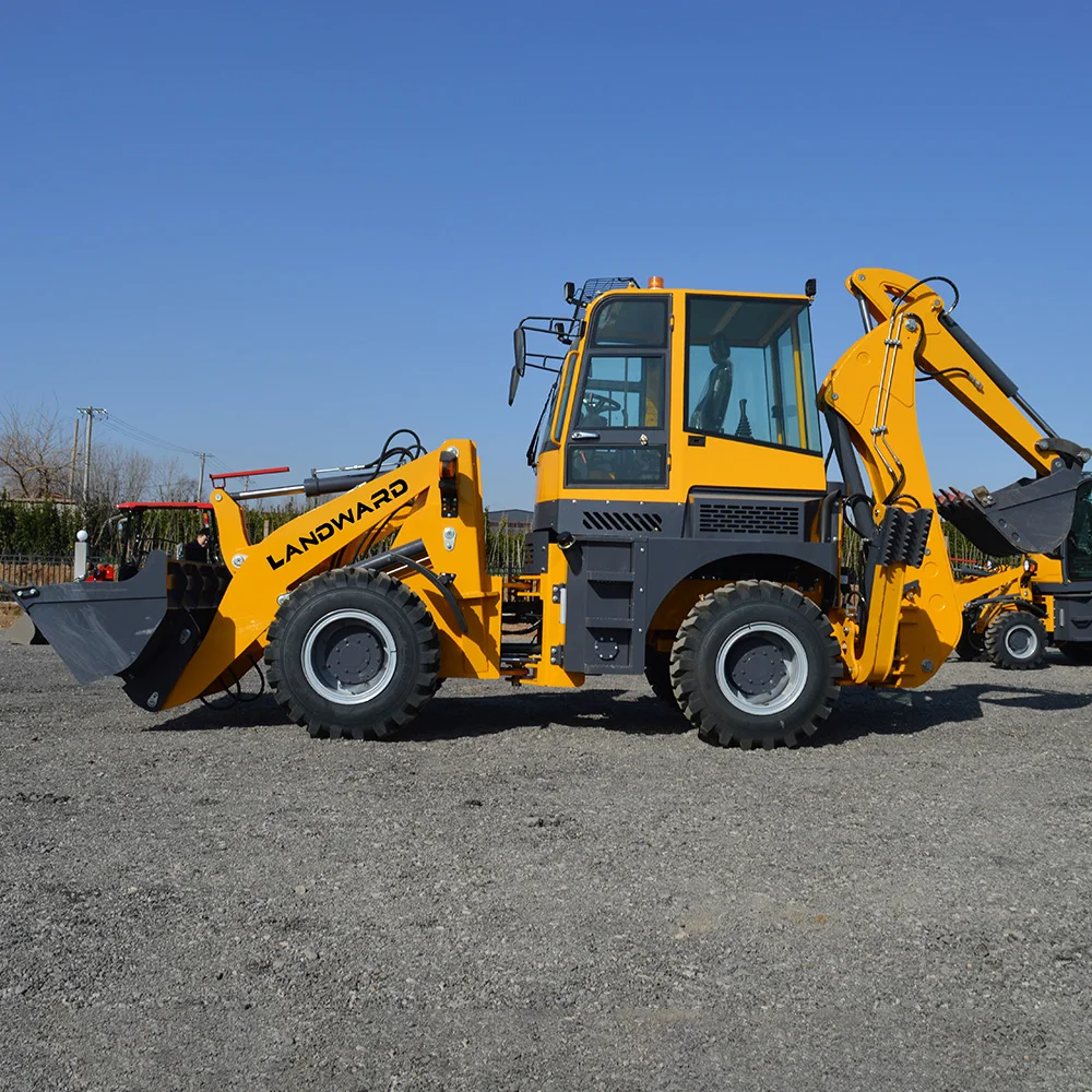 Agricultural Small Backhoe Tractor Production 4WD Home Use High Power Backhoe Loader Wholesale Backhoe Excavator Customized Sale