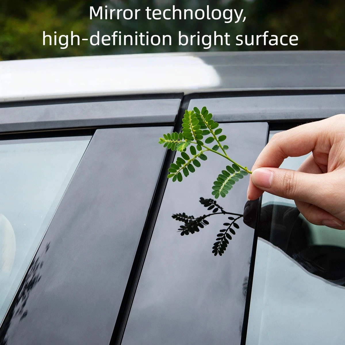 Fit For Mazda 3 Axela Sedan 2019 2020 2021 2022 2023 Glossy Black Pillar Post Window Door Cover Column B C Trim Sticker Set view 5