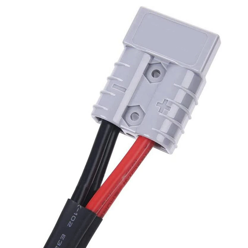 Conector de enchufe Anderson de 50A, adaptador Dual Y, conector de alimentación de batería, conector de enchufe de alimentación de carretilla elevadora con Cable de coche de 6MM