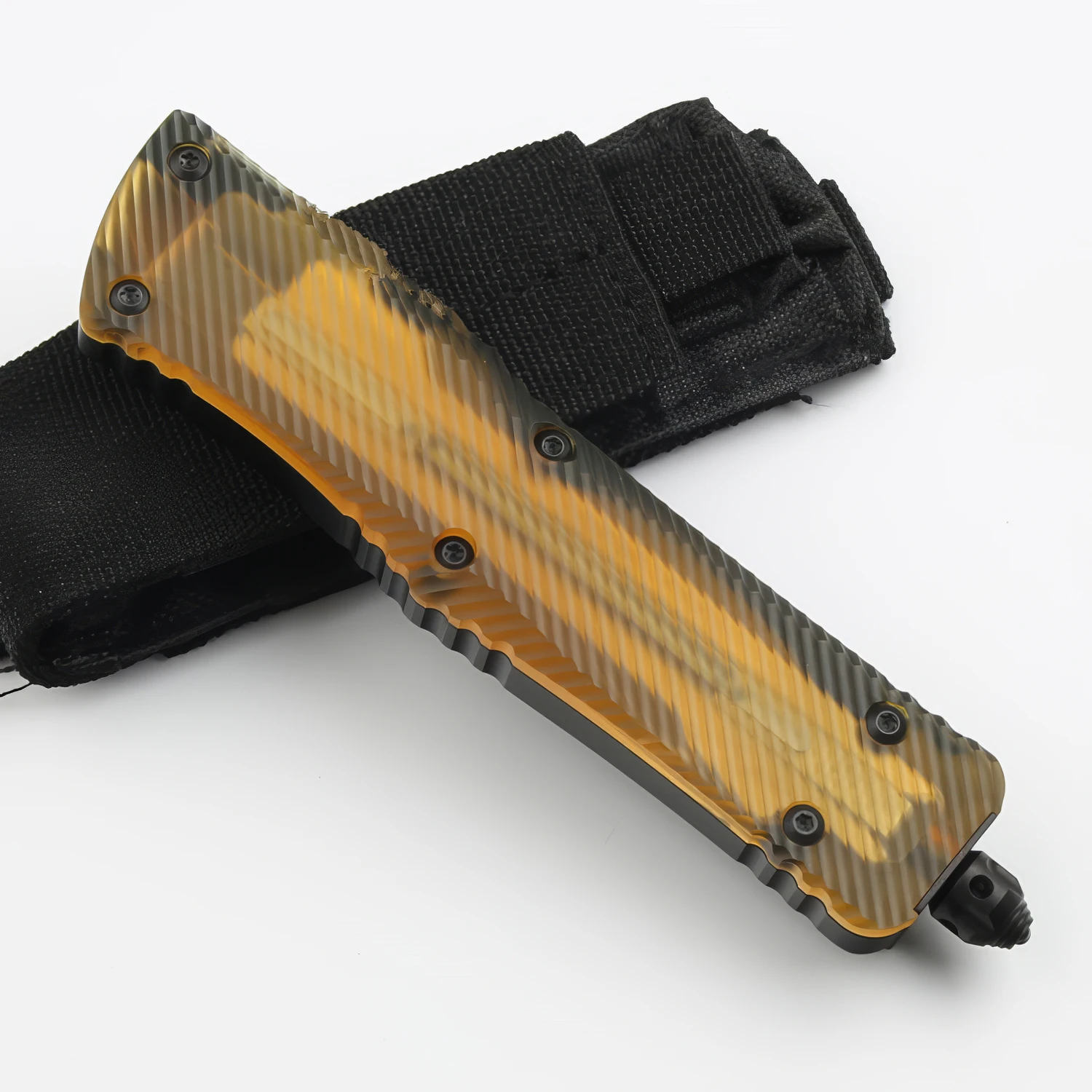 

Micro Tech Troodon PEI D2 Steel Blade Knife Pocket Knife Outdoor Tactical EDC Knife Aviation Aluminum Handle Self Defense Knives