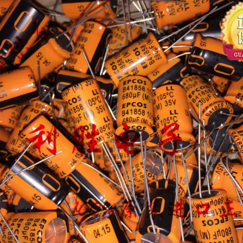 10PCS-100PCS  680UF 35V German Siemens EPCOS fever capacitor 35V680UF 12.5X20 orange