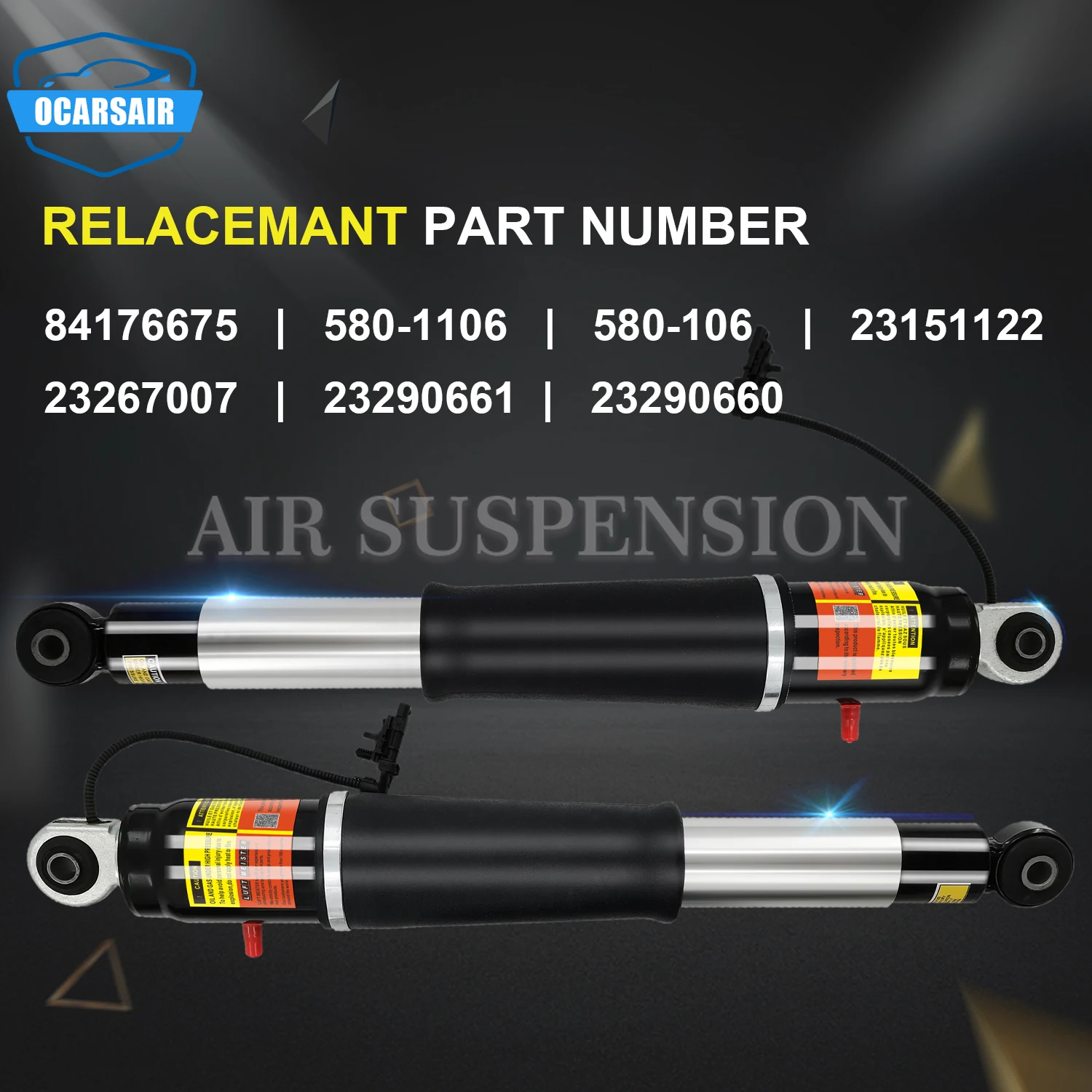 1Pcs Front Rear Air Shock Absorber For GMC Yukon XL Cadillac Escalade 2015-2018 Chevrolet Suburban 8406122 23312167 84176675