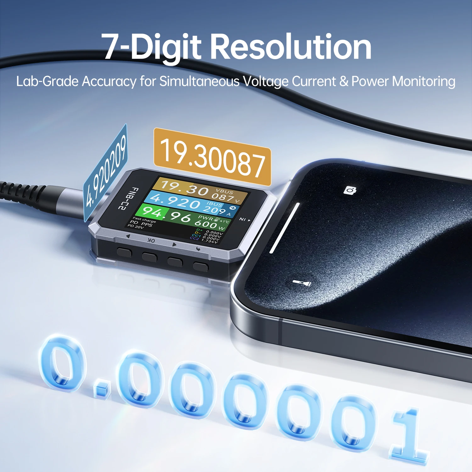 FNB-C2 USB Tester Tipe-C PD QC - Co Detector Plug ulasan dan harga