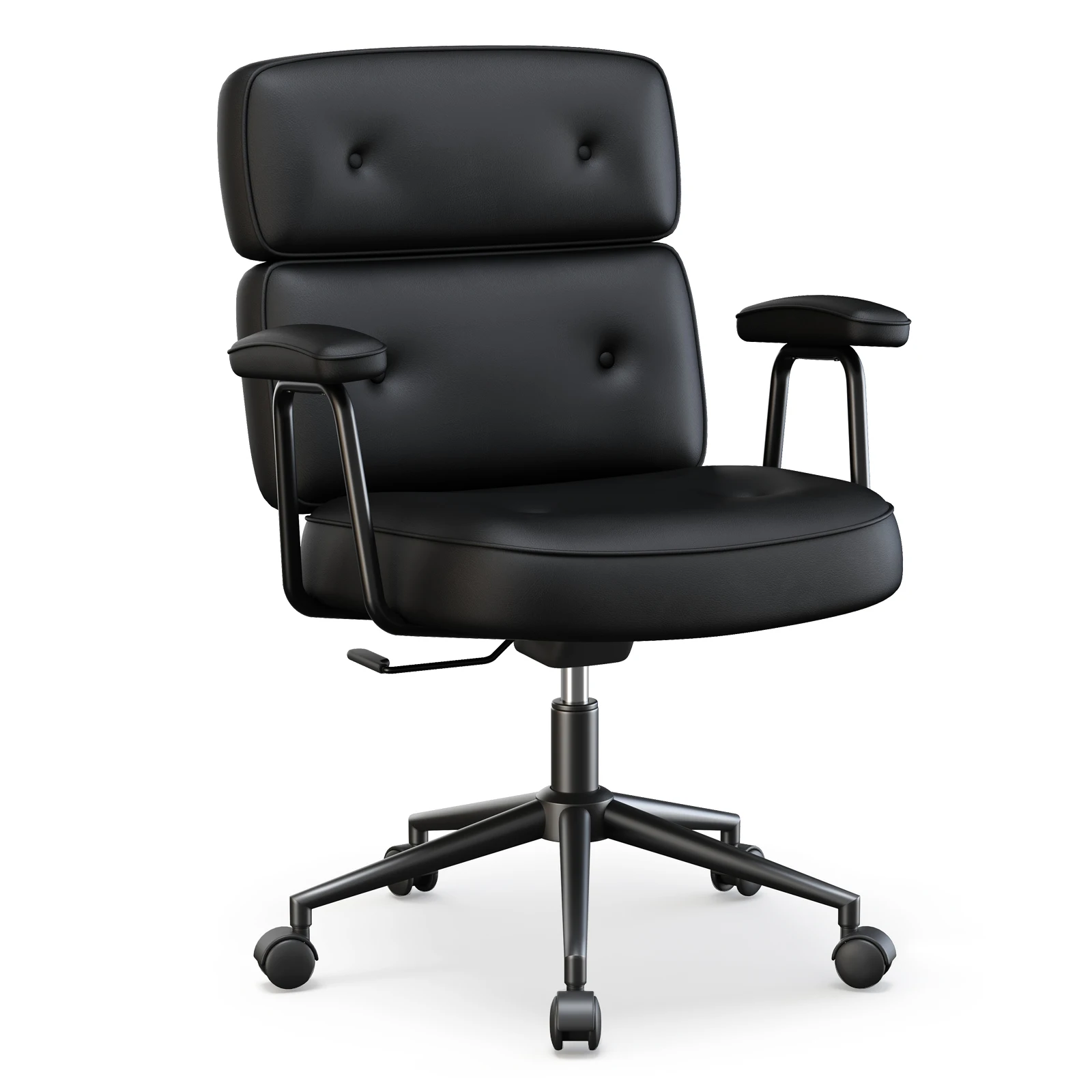 PU Leather Ergonomic Office Computer Desk Chair with Lumbar Support Rolling Swivel Adjustable Height Executive Task Armrests