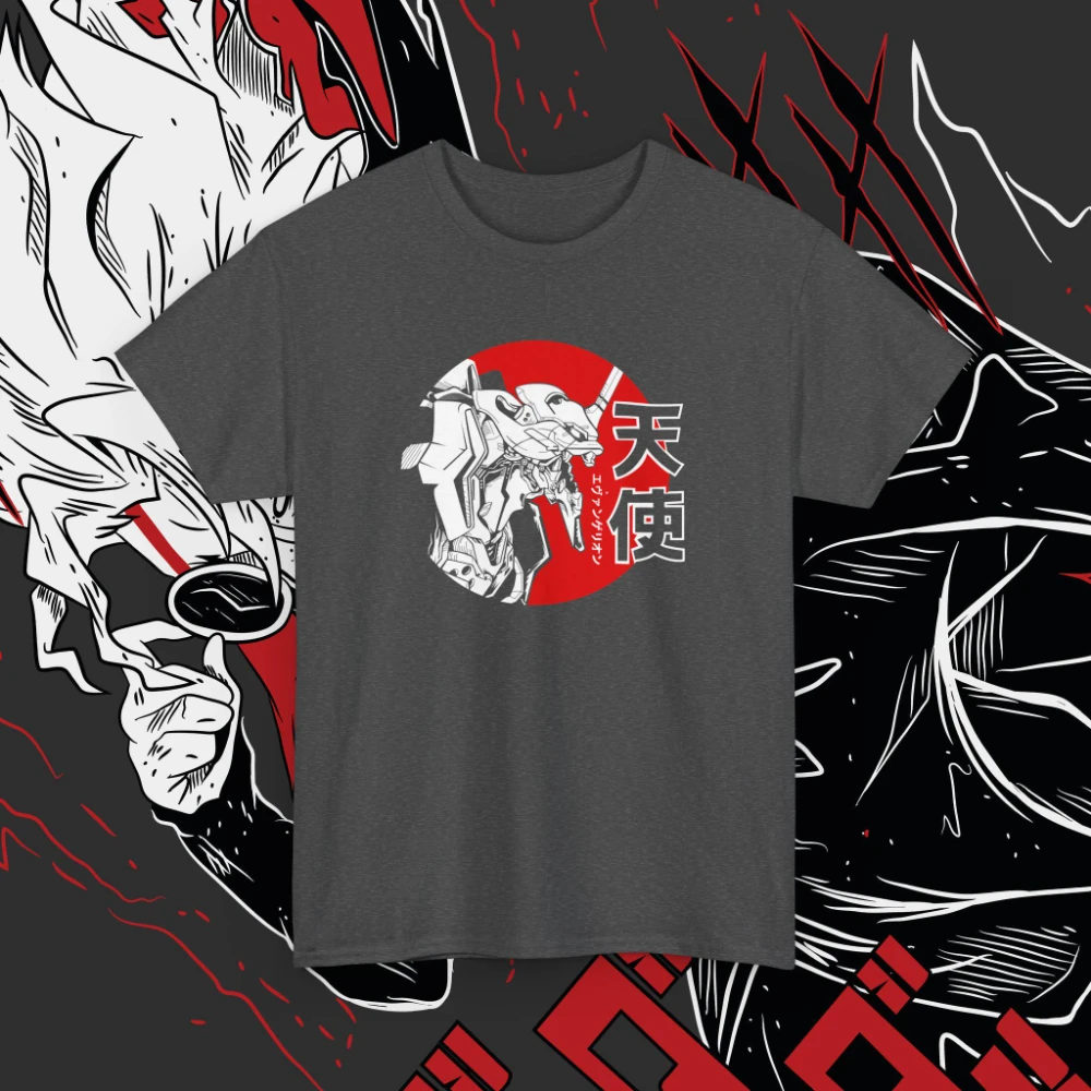 تي شيرت هدية نيون جينيسيس كوسبلاي عتيق، تي شيرت إيفا يونيت 00 فانميد، جرافيك أنيمي، شينجي، ري أيانامي، أسوكا، ميساتو #3