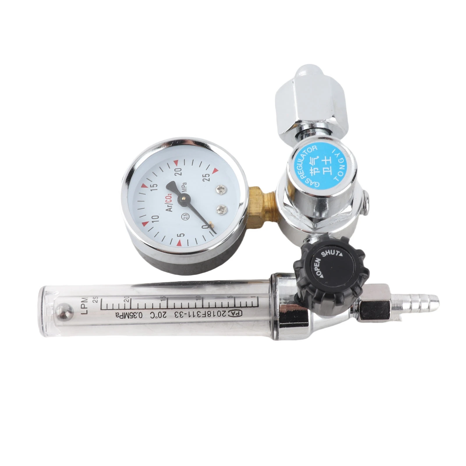 Argon CO2 Mig Tig Flow Meter Regulator Pressure Gauge Welder Parts Argon CO2 Flow Meter Regulator Welding Regulator Replacement