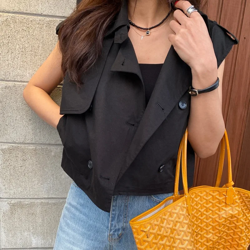 شيك خمر زر واحد Svel فضفاض رداء علوي غير رسمي المرأة رقيقة معطف سترة ربيع الخريف الشتاء الشارع Sle الكورية Faion #4