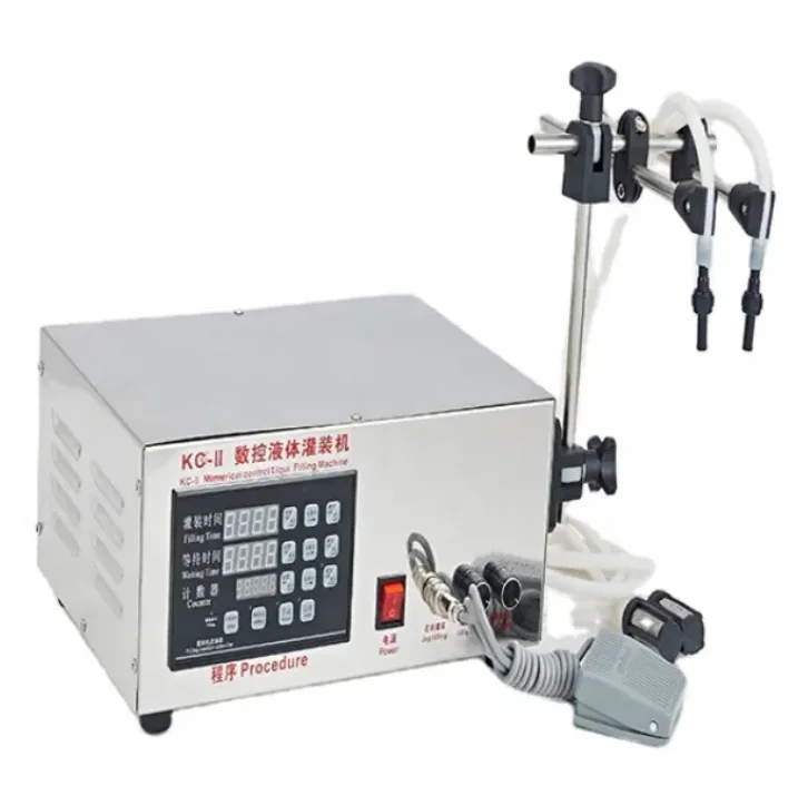 DQ-280 II 2 Heads Digital Soft Beverage Bottle Liquid Water Filling Machine