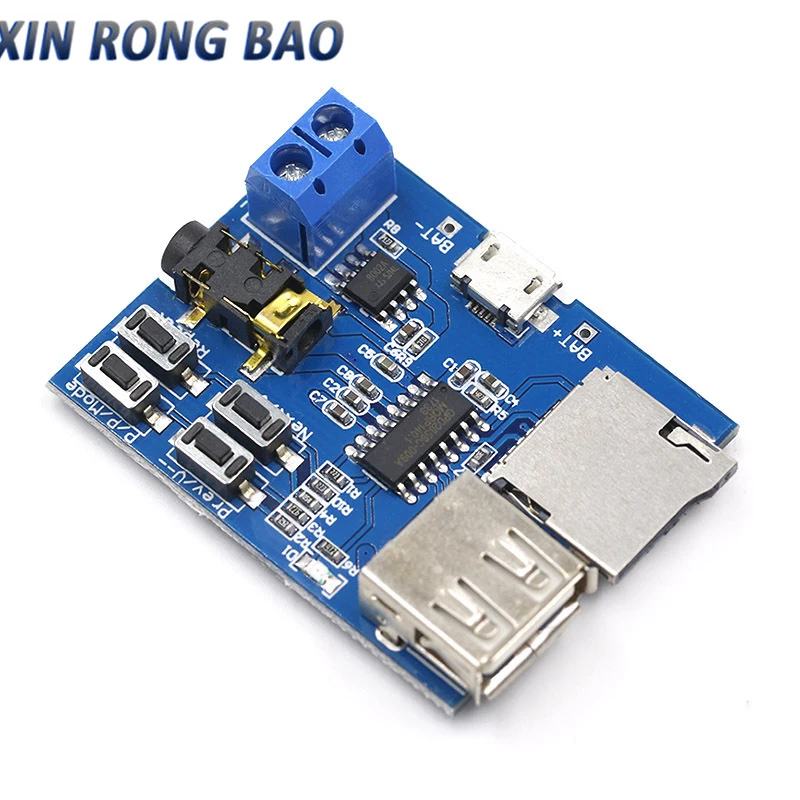 TF card U disk MP3 Format decoder board module amplifier decoding audio Player